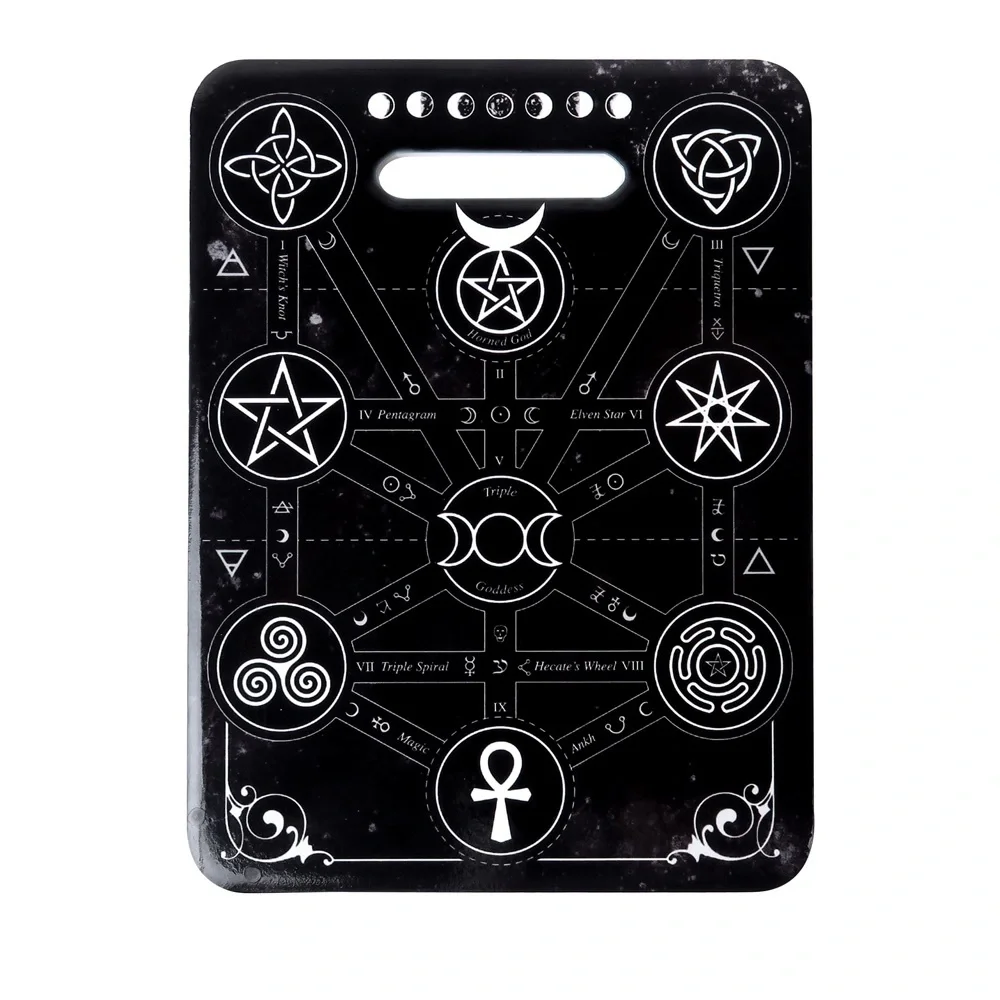 Magick Symbols cutting board Trivet Alchemy Gothic serving board